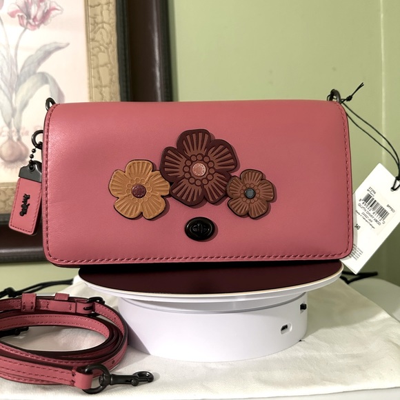 🐎🌺 COACH 1941 DINKY🌺🐎 PINK CROSSBODY HANDBAG - Picture 8 of 12